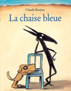 chaise bleue